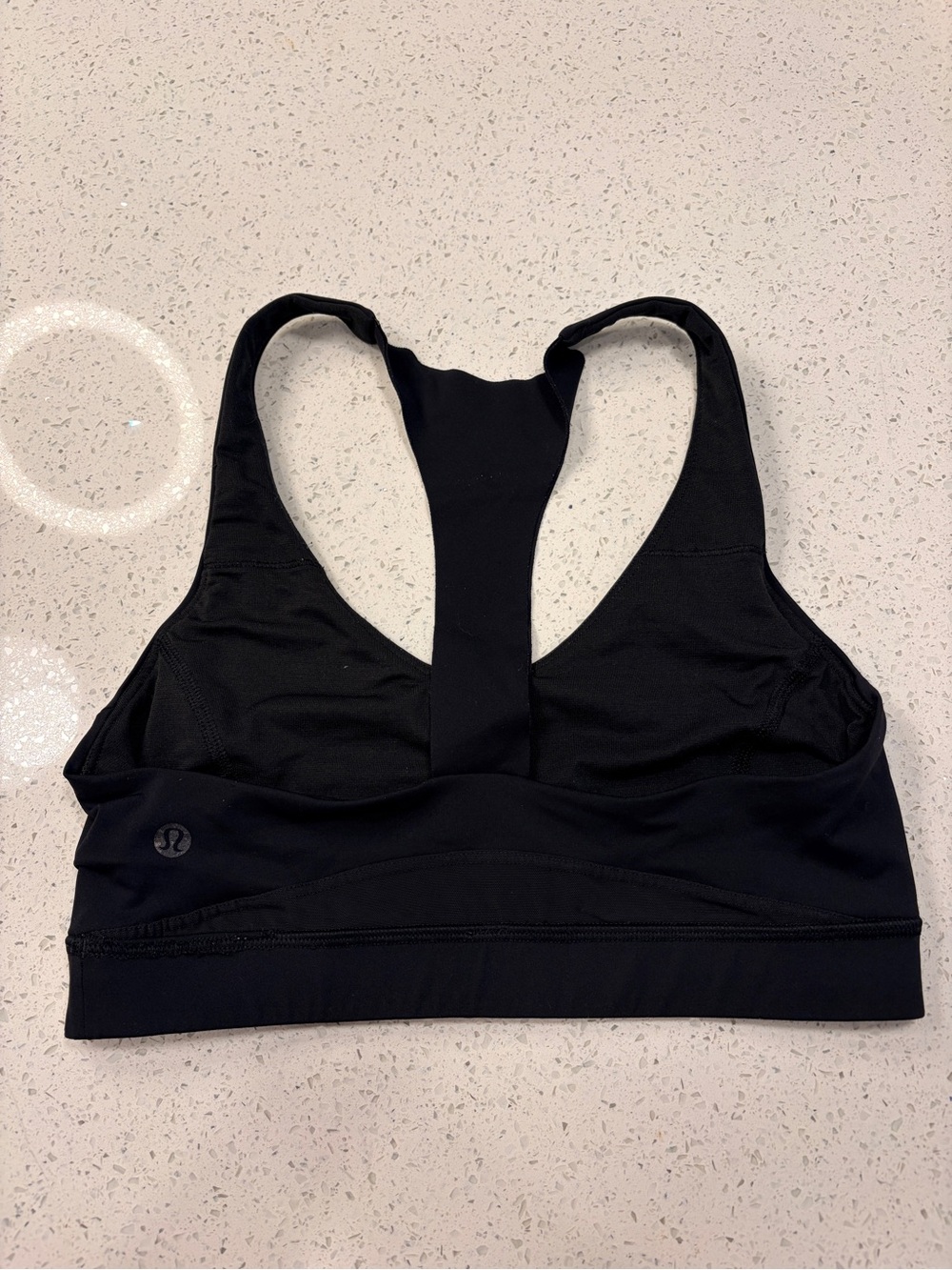lululemon athletica Black T-Back Medium Support Sports Bra size 6